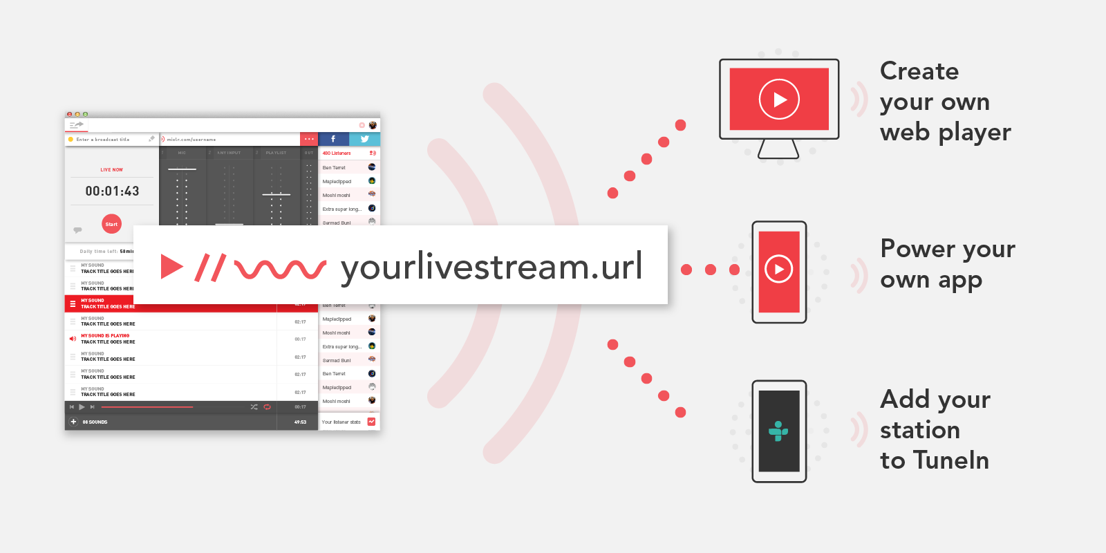 url stream player