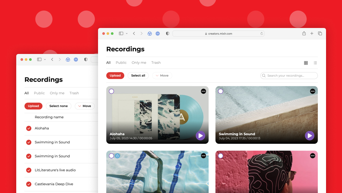 ✨New and improved Recordings experience! Search and manage with